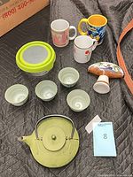 All items grouped on surface