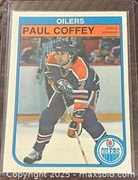 Front view of Paul Coffey O-Pee-Chee #101 card in sleeve