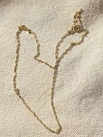 Entire necklace laid out showing rope chain links