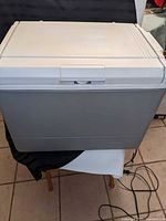 Front view of Coleman cooler closed