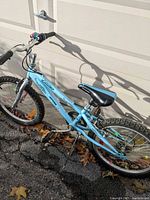 Left side view of Sportek Glitter bike showing frame, tires, kickstand