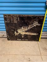 Front view of Mercana Wirraway Dive Bomber wall art