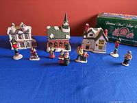 Overview of all village pieces