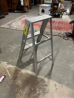 Full view of aluminum step ladder