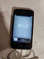 iPod touch powered on to setup screen