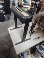 Boston paper shredder side view on stand