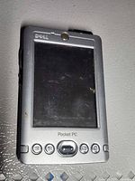 Front view of Dell Axim Pocket PC showing screen and buttons