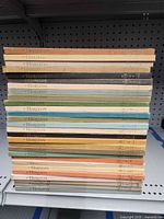 Stack of cloth-bound Horizon hardback issues