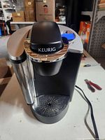Front view of Keurig coffee maker