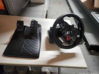 Steering wheel and pedal unit overview