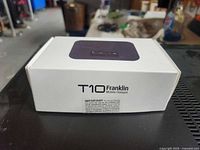 Front of Franklin T10 mobile hotspot retail box