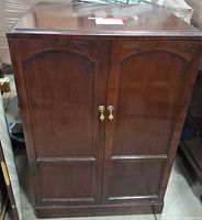 Front view of cabinet doors closed