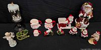 Group shot of all ceramic Christmas items