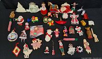 All ornaments laid out to show variety and count