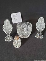 Group shot showing all four crystal pieces