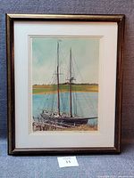 Framed print full view showing artwork and frame