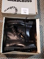 Boots inside original Landcross box showing overall appearance
