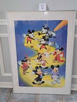 Front view of framed poster showing full artwork and mat