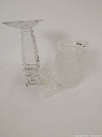 Group shot showing vase, candlestick, small figurine