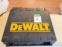 Closed DeWalt hard case top view