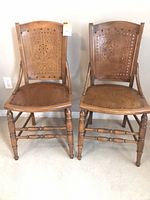 front view of both chairs showing overall design and finish