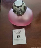 Lamp assembled with crown cap in place