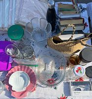 overview of all items on table