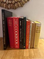 Front spines of all 10 hardcovers on shelf