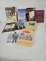 Group of 10 paperback books front covers visible