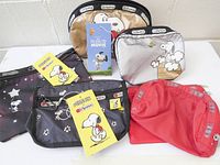 All six pouches front view