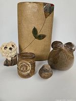 group shot of all five ceramic pieces