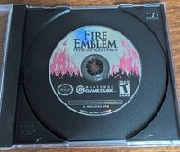 Front view of Fire Emblem: Path of Radiance GameCube disc in jewel case