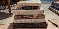 Stack of six history books
