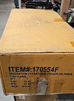 Cardboard shipping carton showing model number 170554F and product description