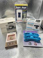 Group shot of all five boxed items