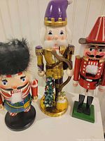 Front view of all three nutcrackers