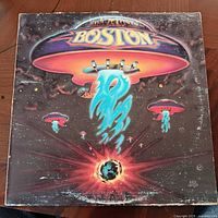 Front album jacket with Boston spaceship artwork