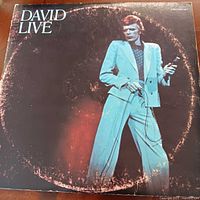 Front cover of David Bowie "David Live" gatefold album