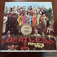 Front cover of Sgt. Pepper's album showing collage artwork