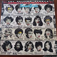 Front die-cut jacket of The Rolling Stones “Some Girls” LP