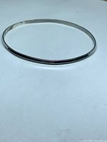 Full view of sterling silver bangle bracelet