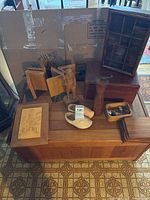 All items arranged on chest (chest not included)