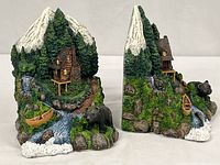 Both bookends front and side views showing full scene