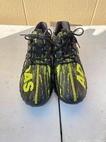 Top view of both shoes showing upper design and lettering