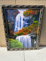 Full view of framed waterfall motion picture