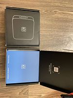 Closed box top showing device outline and KT logo