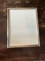 Front view full silver metal frame