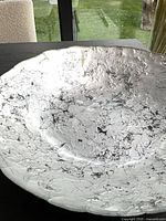 Top view of silver-leaf interior surface