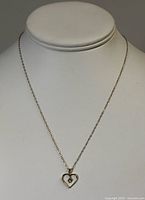 Full view of necklace on display bust