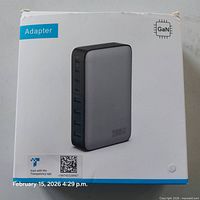 Front of retail box showing product image and GaN labeling